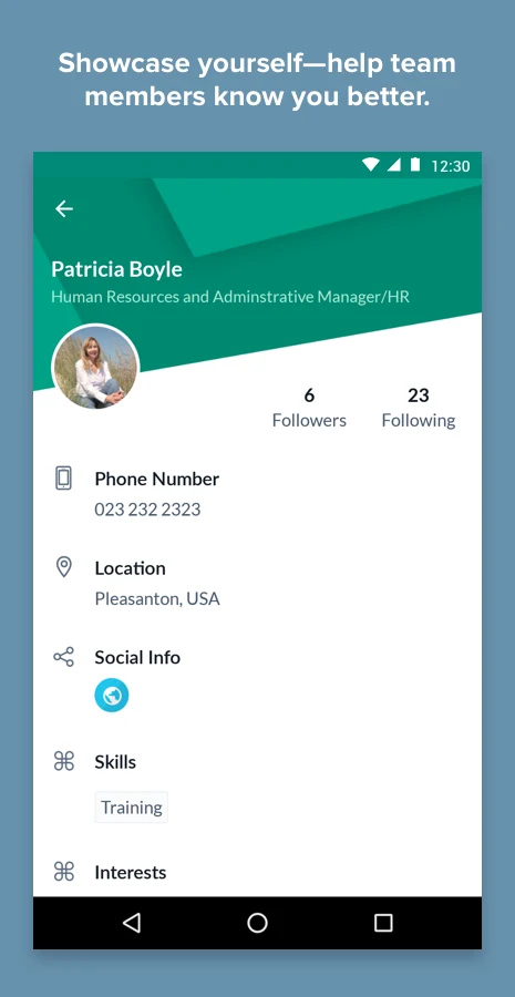 Zoho Connect screenshot